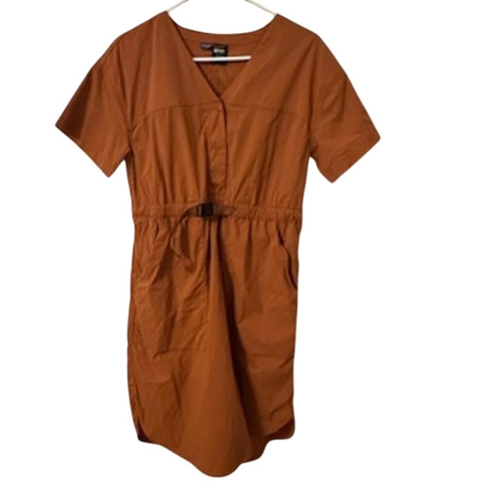 NWOT REI Sahara Dress Rust UPF 50 Sun Protect Water Repellent Outdoors M